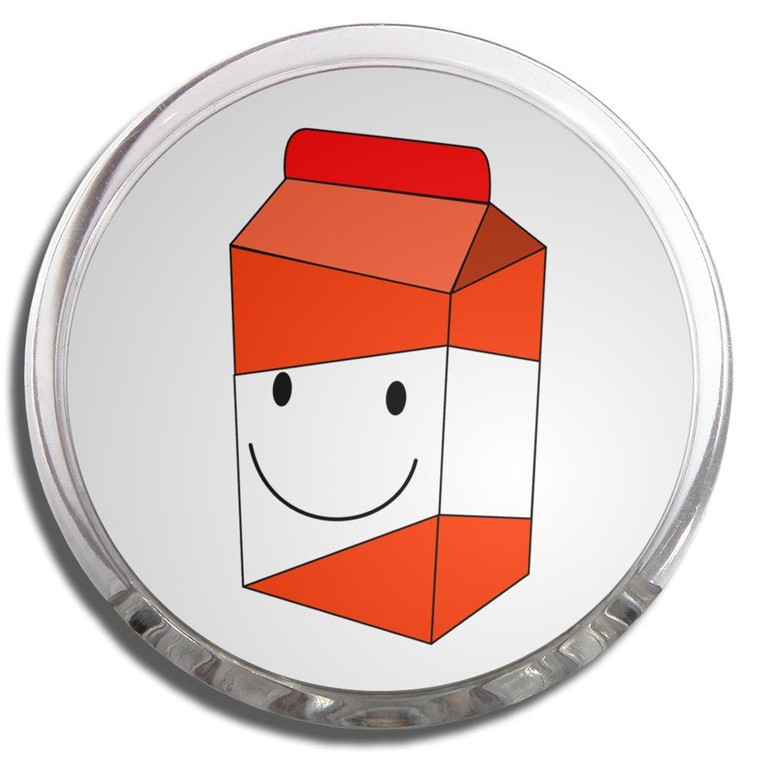 Orange Juice Carton - Fridge Magnet Memo Clip