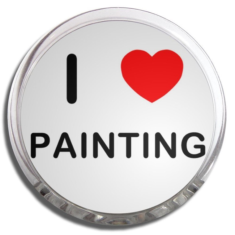 I love Painting - Fridge Magnet Memo Clip