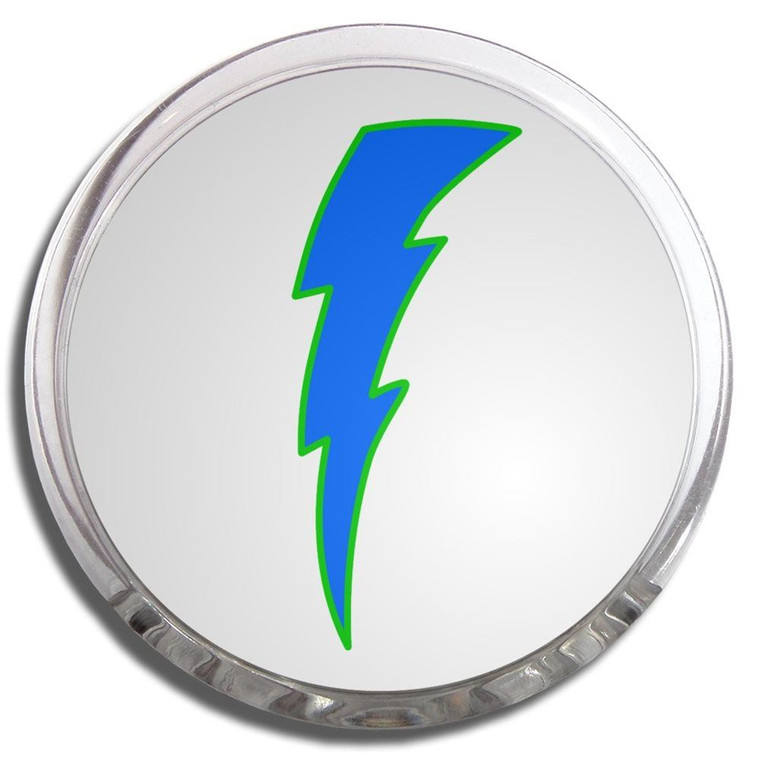 Lightning Bolt Blue - Fridge Magnet Memo Clip