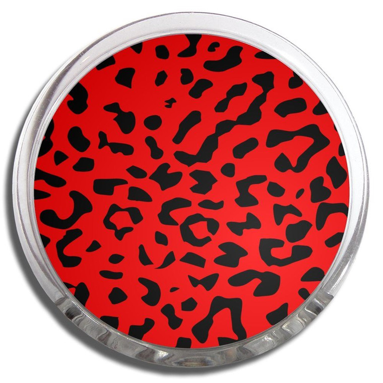 Red Leopard Print - Fridge Magnet Memo Clip