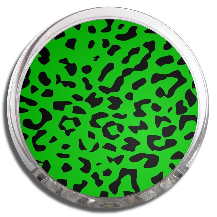 Green Leopard Print - Fridge Magnet Memo Clip