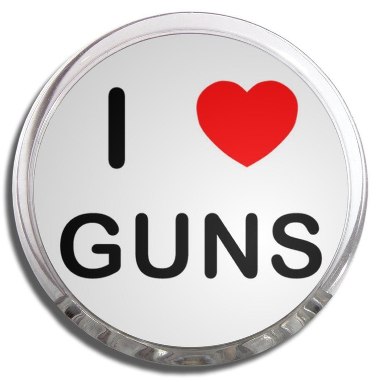 I love Guns - Fridge Magnet Memo Clip