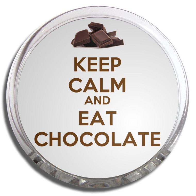 Keep Calm and Eat Chocolate - Fridge Magnet Memo Clip