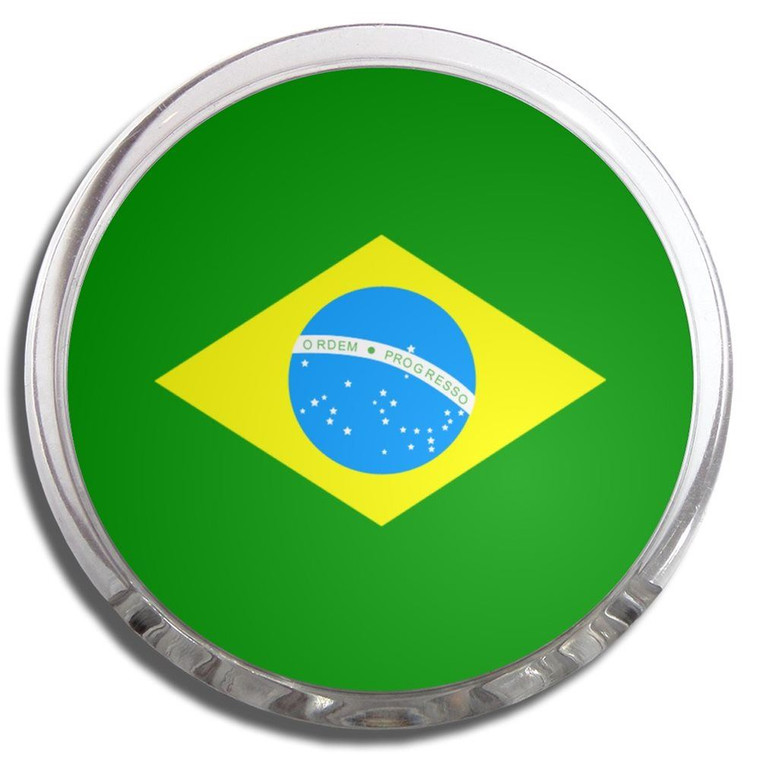 Brazil Flag - Fridge Magnet Memo Clip