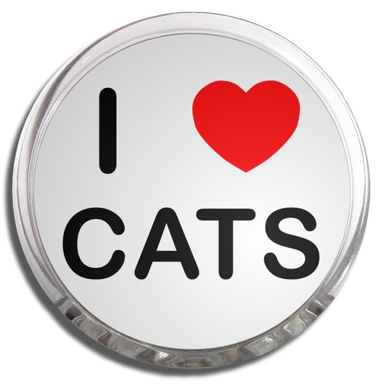 I Love Cats - Fridge Magnet Memo Clip