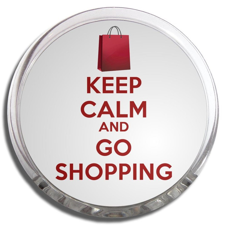 Keep Calm and Go Shopping - Fridge Magnet Memo Clip