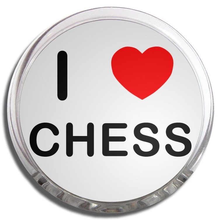 I Love Chess - Fridge Magnet Memo Clip