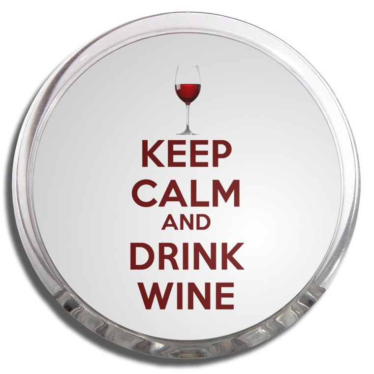 Keep Calm and Drink Wine - Fridge Magnet Memo Clip