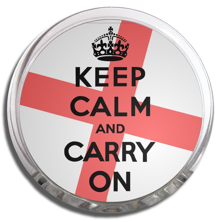 England Keep Calm and Carry On - Fridge Magnet Memo Clip