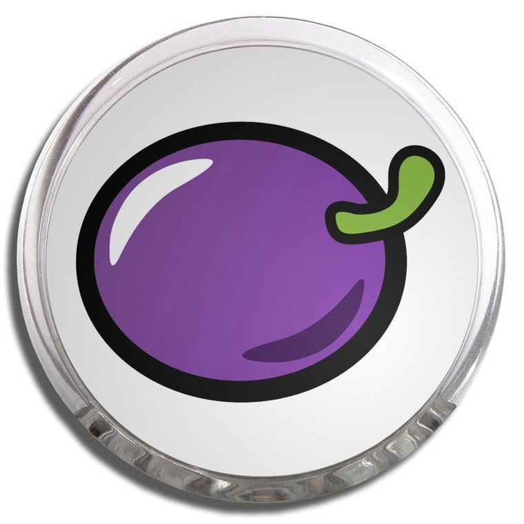 Fruit Machine Plum - Fridge Magnet Memo Clip