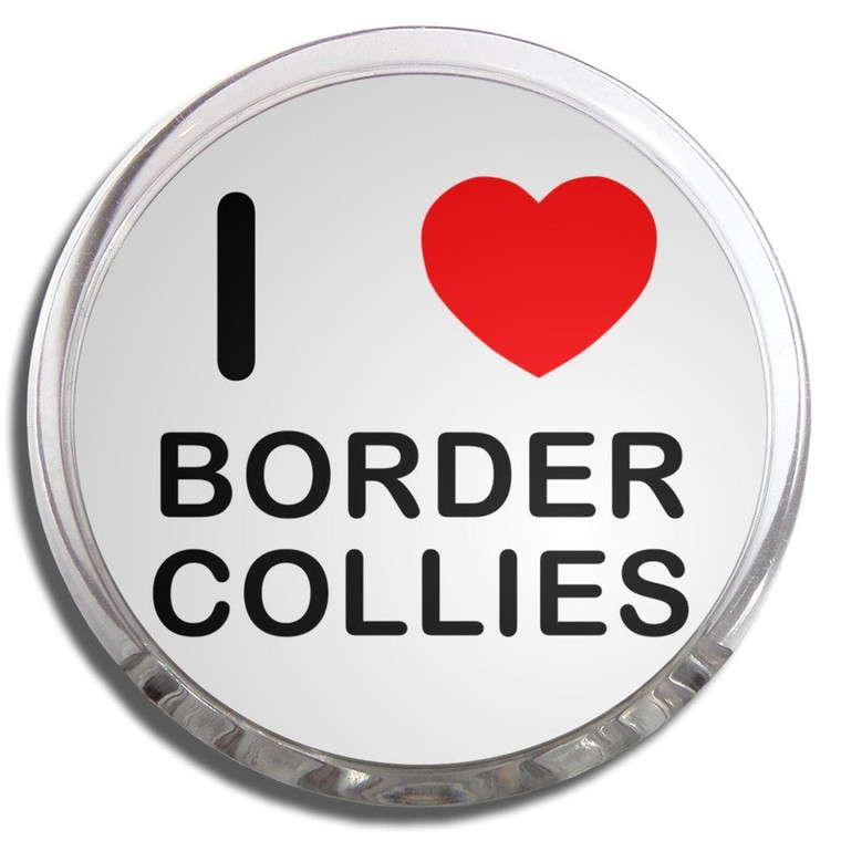 I Love Border Collies - Fridge Magnet Memo Clip
