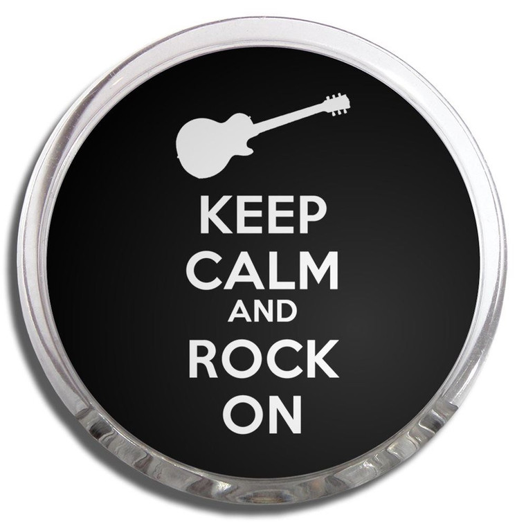 Keep Calm and Rock On - Fridge Magnet Memo Clip