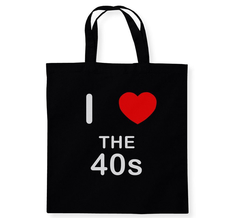 I Love The 40's - Cotton Tote Bag