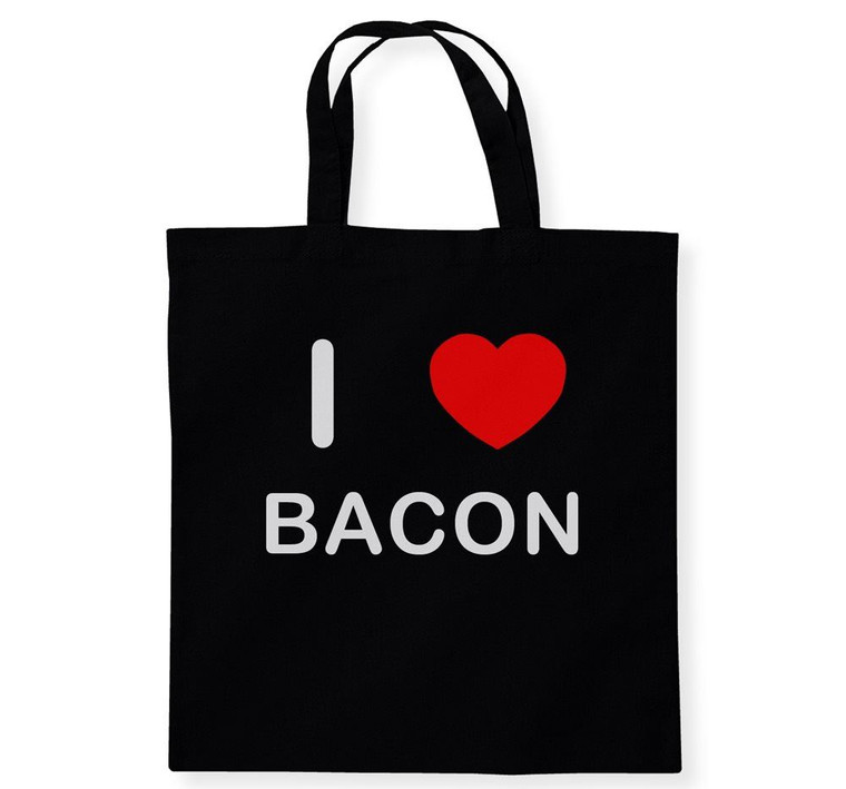 I Love Bacon - Cotton Tote Bag