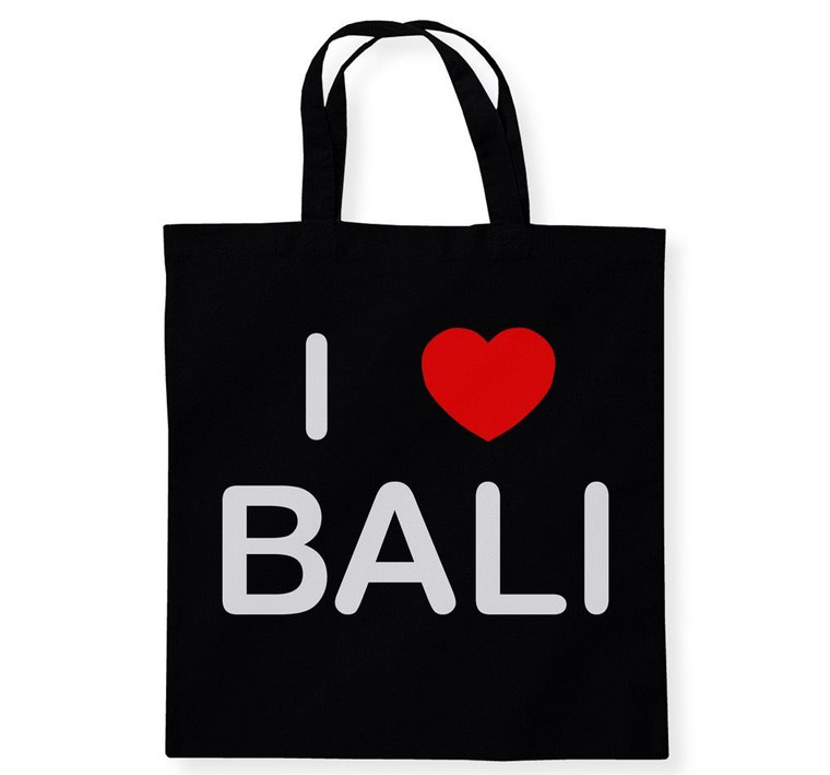 I Love Bali - Cotton Tote Bag