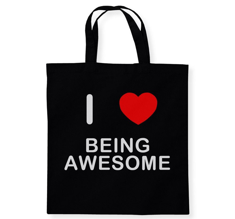 I Love Being Awesome - Cotton Tote Bag