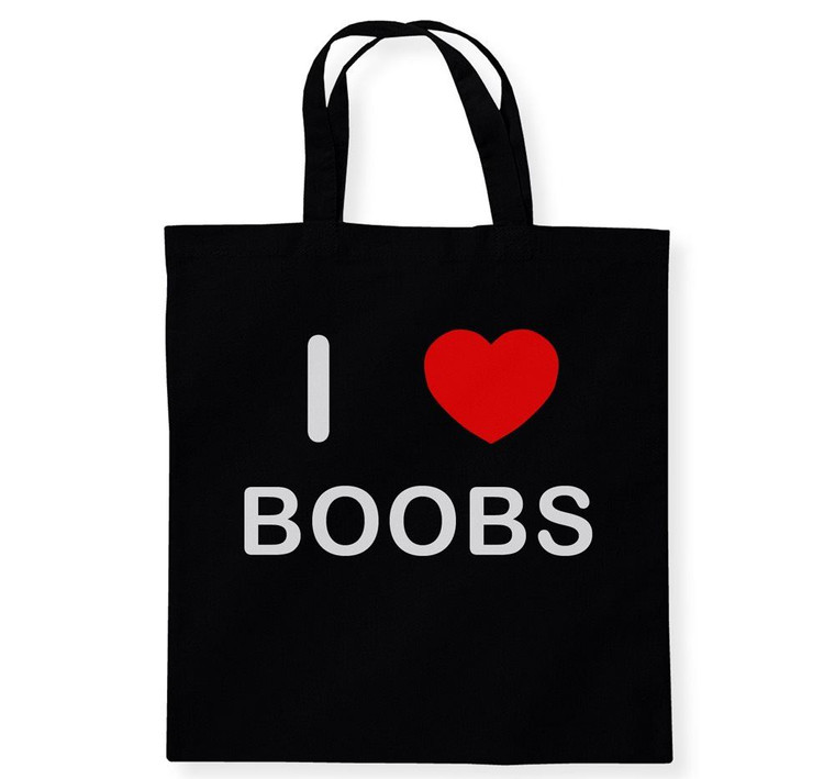 I Love Boobs - Cotton Tote Bag