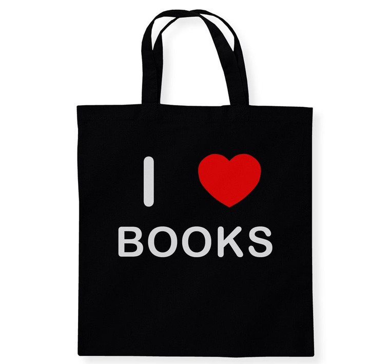 I Love Books - Cotton Tote Bag