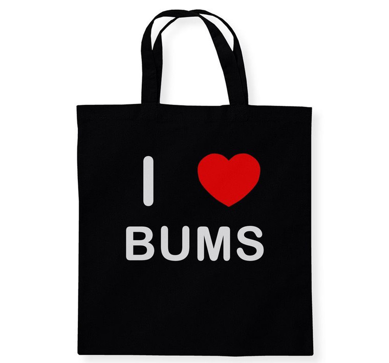 I Love Bums - Cotton Tote Bag