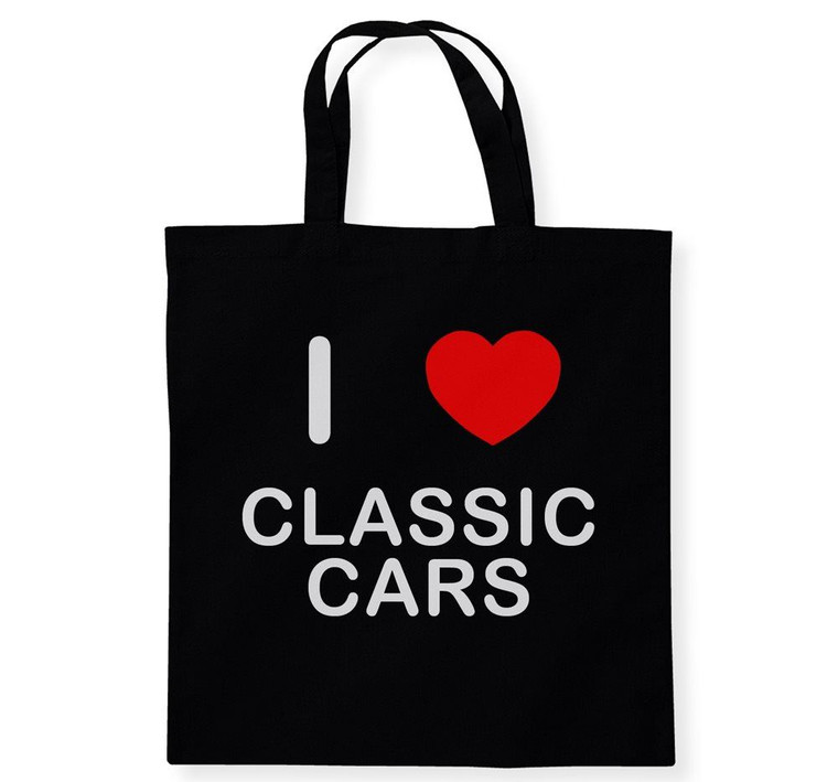 I Love Classic Cars - Cotton Tote Bag I Love Classic Cars - Cotton Tote Bag