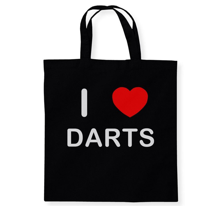 I Love Darts - Cotton Tote Bag