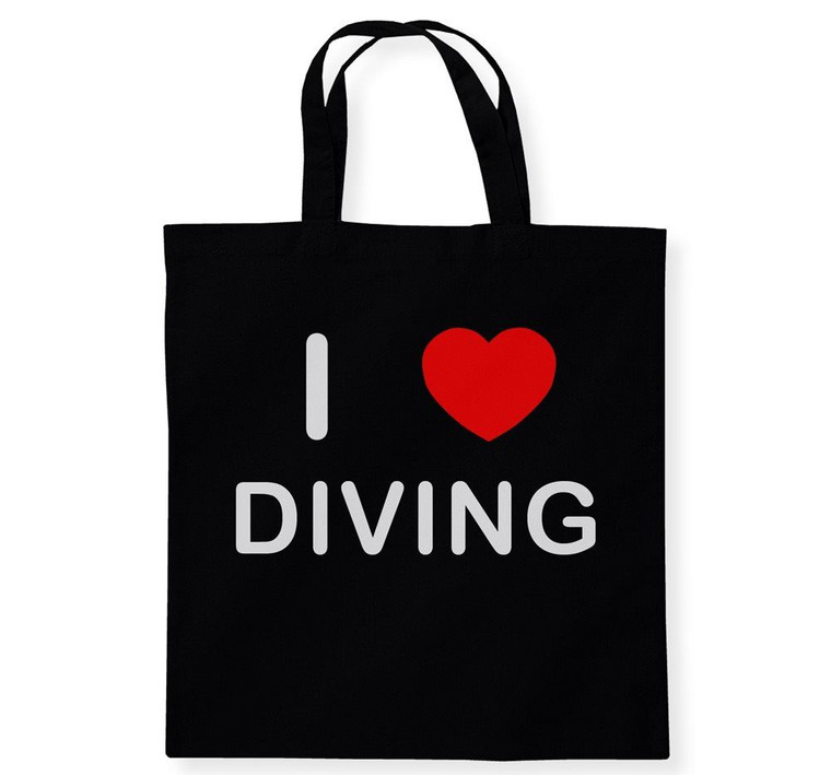 I Love Diving - Cotton Tote Bag
