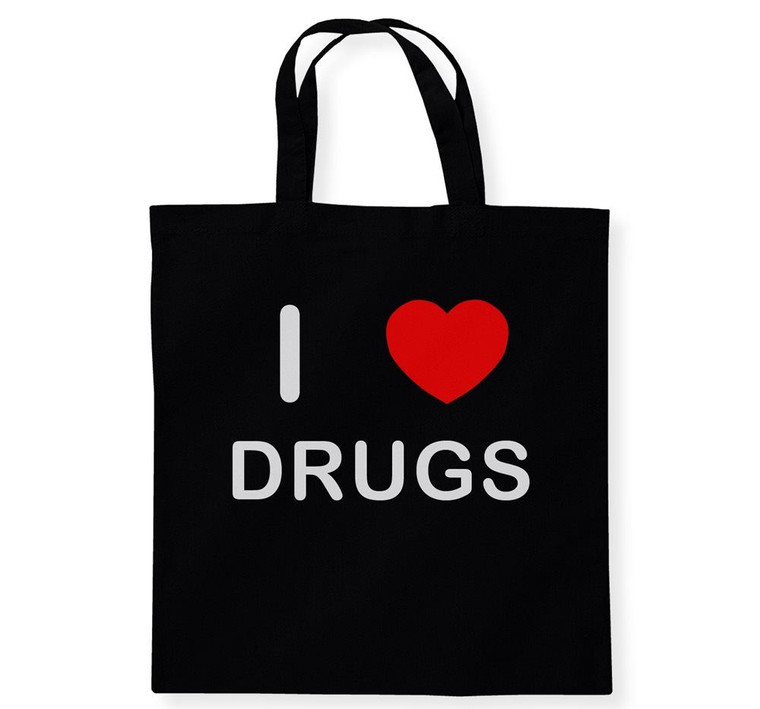 I Love Drugs - Cotton Tote Bag