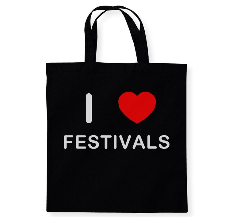 I Love Festivals - Cotton Tote Bag