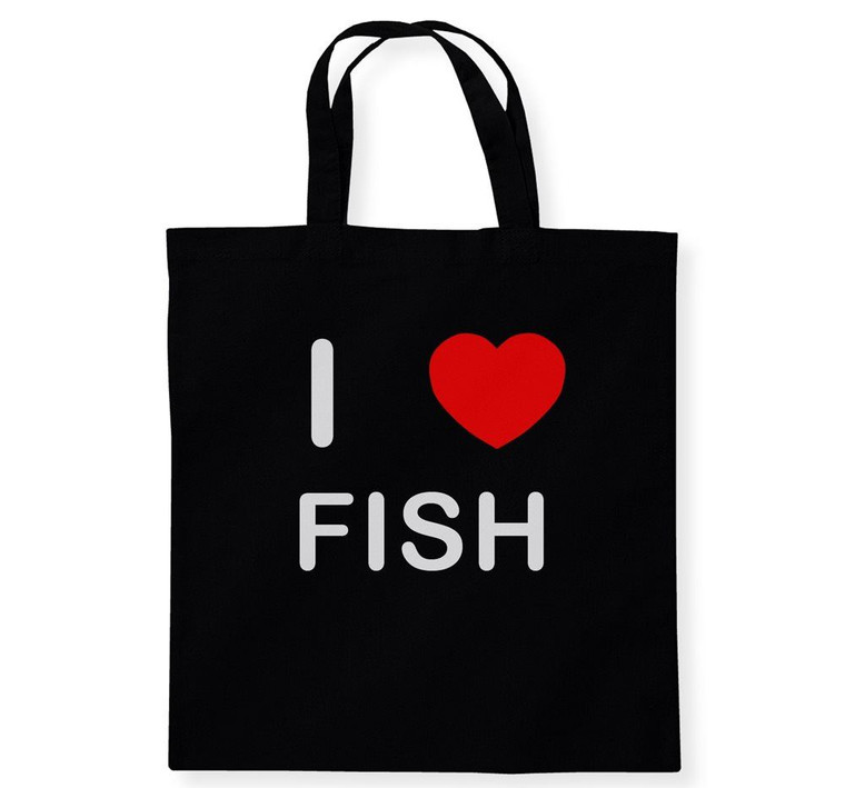 I Love Fish - Cotton Tote Bag