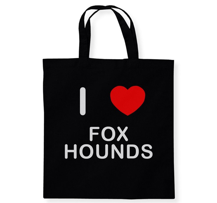 I Love Foxhounds - Cotton Tote Bag I Love Foxhounds - Cotton Tote Bag