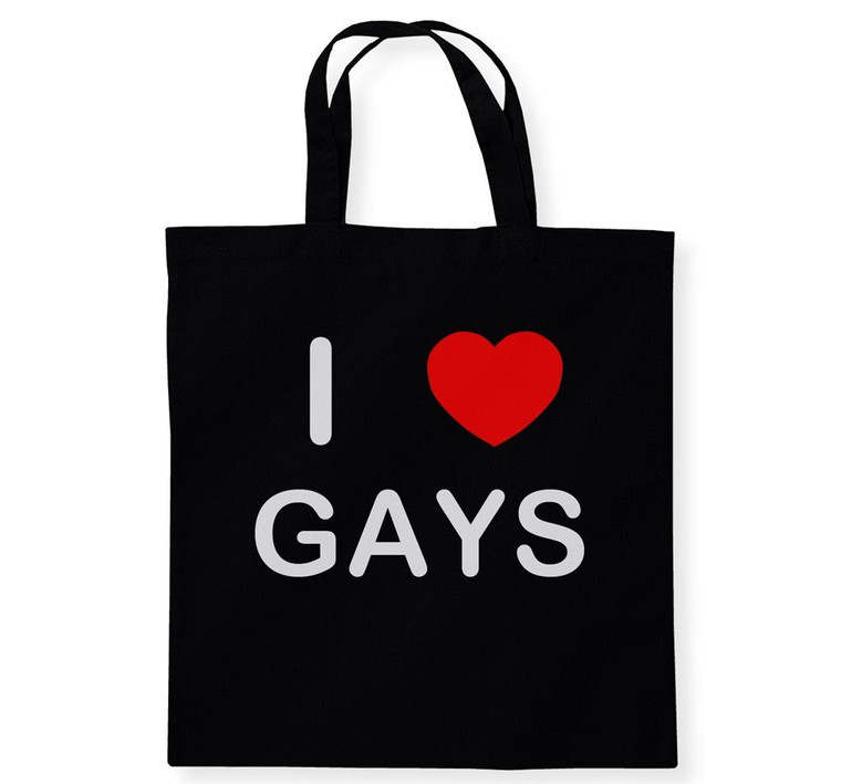 I Love Gays - Cotton Tote Bag