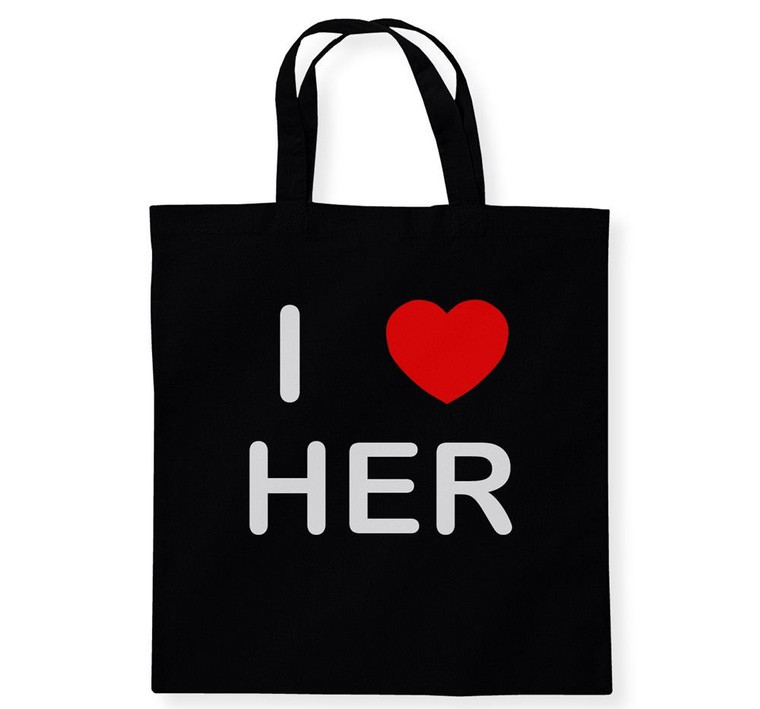 I Love Her - Cotton Tote Bag
