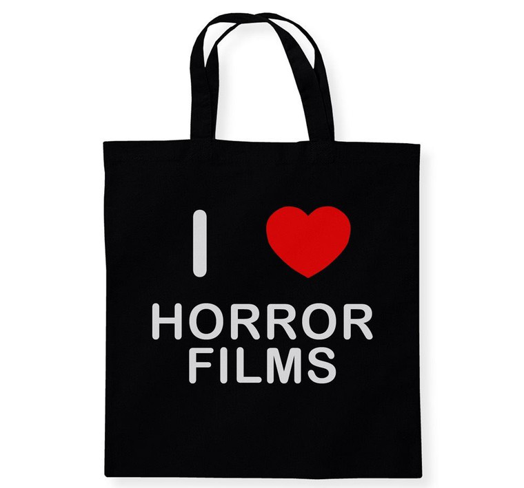 I Love Horror Films - Cotton Tote Bag