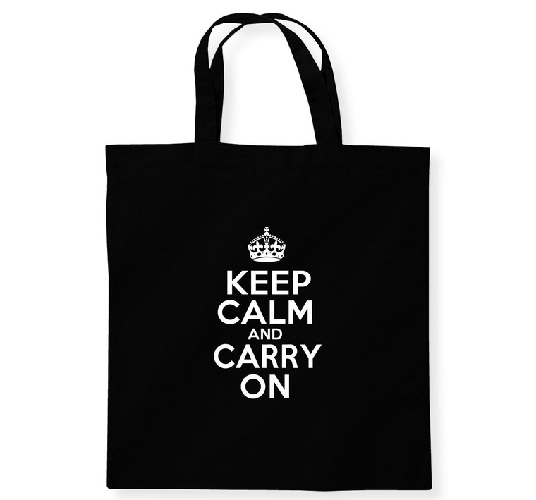 Keep Calm and Carry On - Cotton Tote Bag