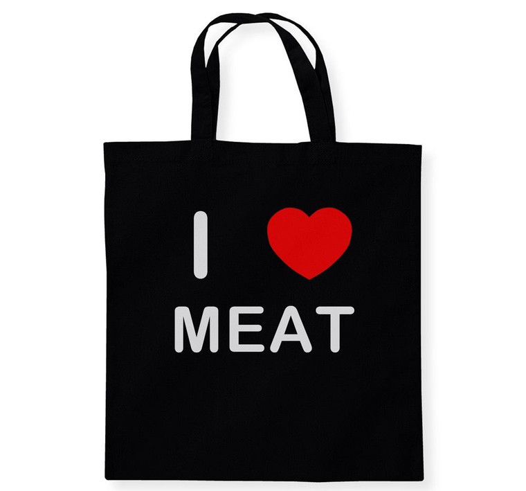 I Love Meat - Cotton Tote Bag