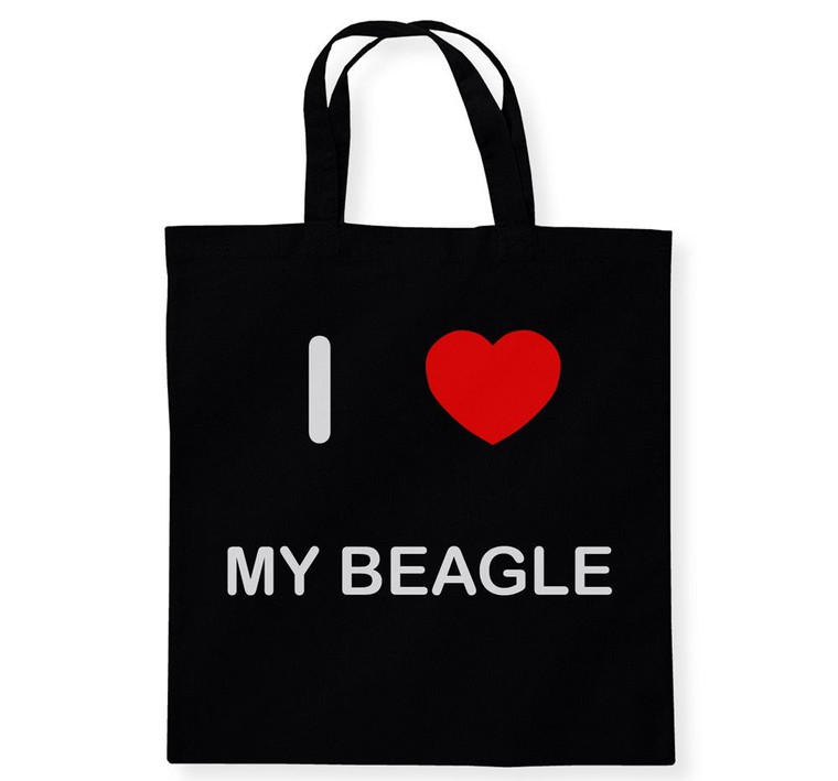 I Love My Beagle - Cotton Tote Bag
