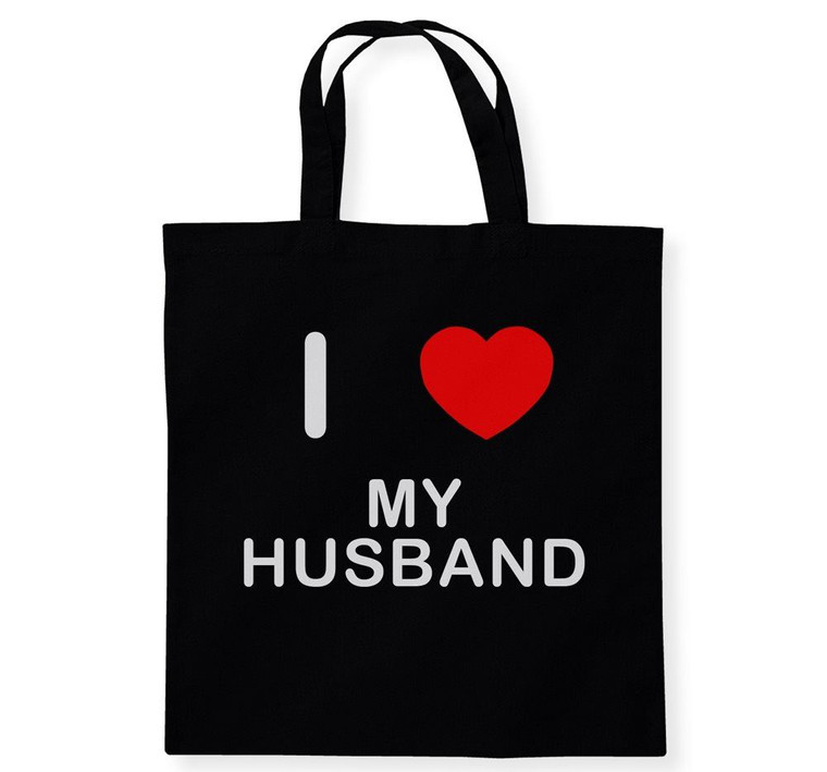 I Love My Husband - Cotton Tote Bag