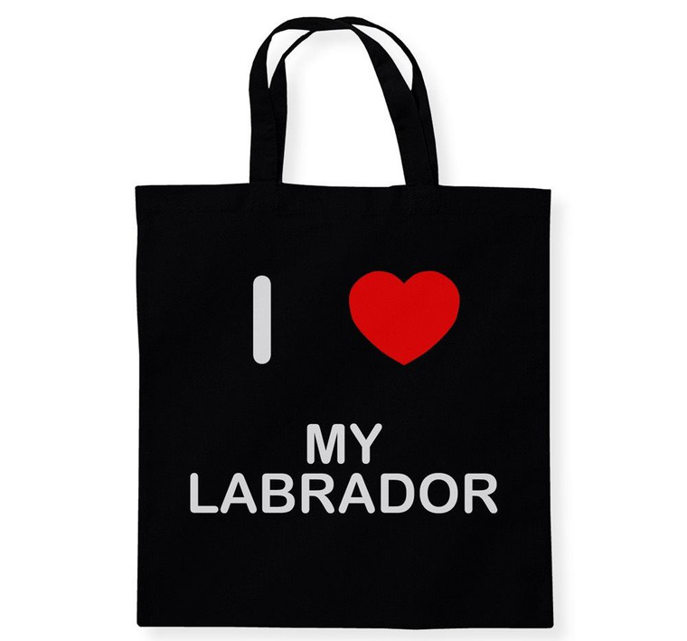 I Love My Labrador - Cotton Tote Bag