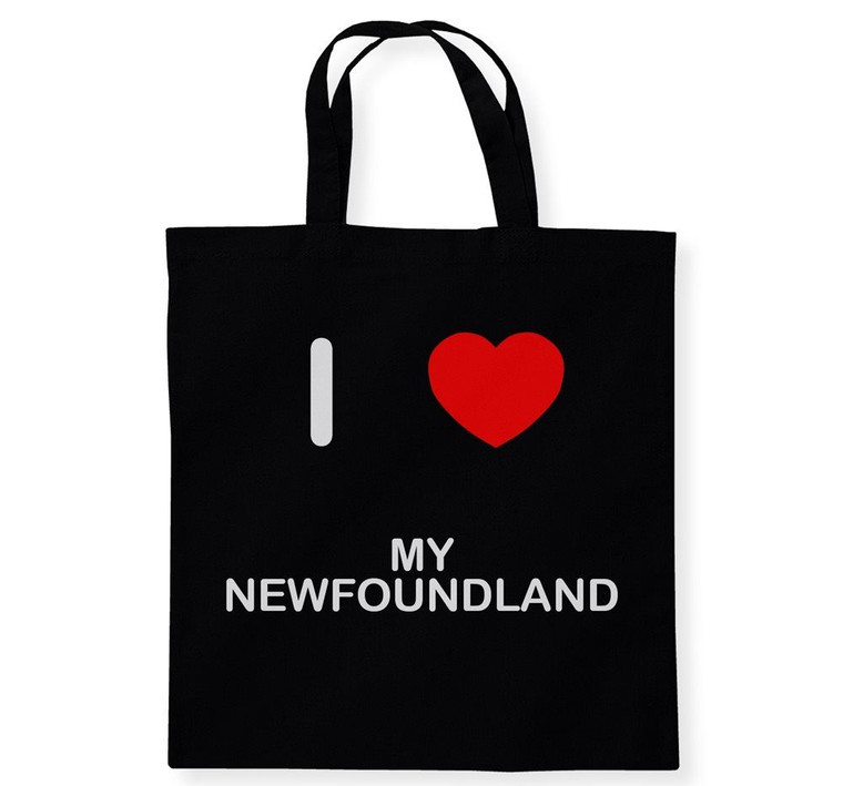 I Love My Newfoundland - Cotton Tote Bag