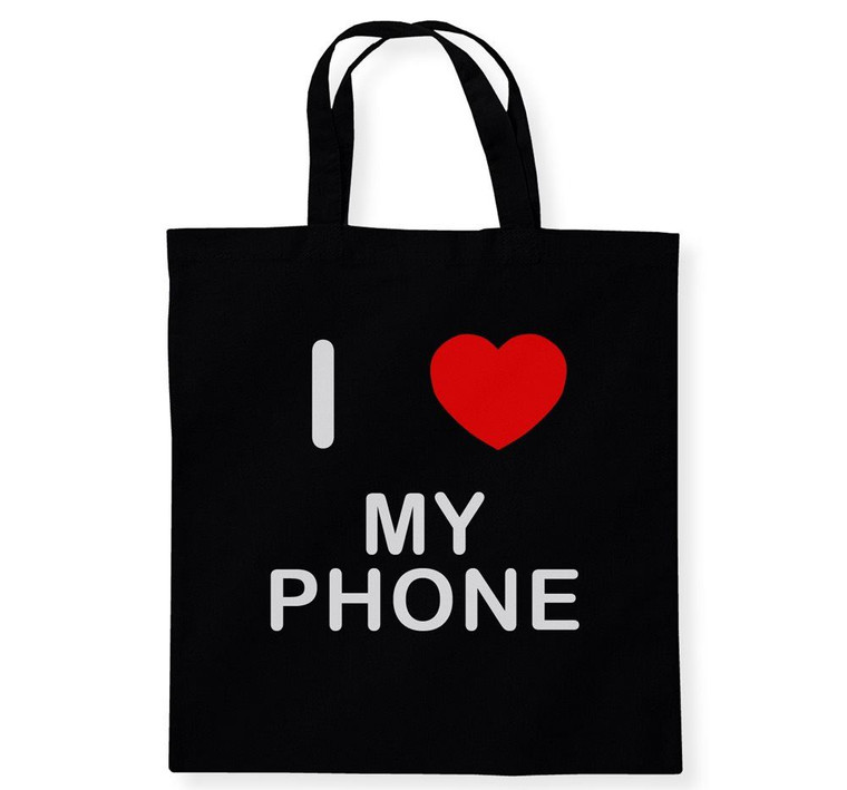 I Love My Phone - Cotton Tote Bag