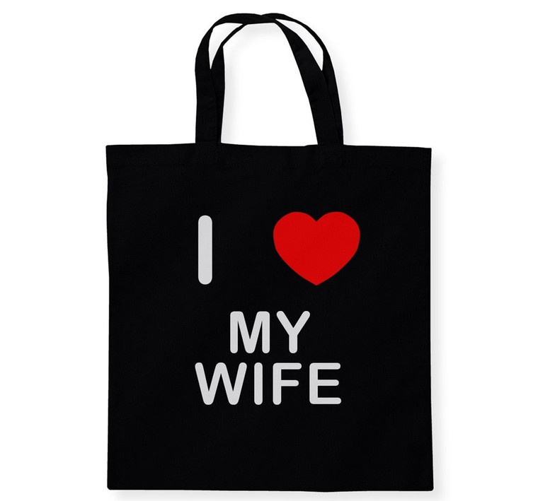 I Love My Wife - Cotton Tote Bag