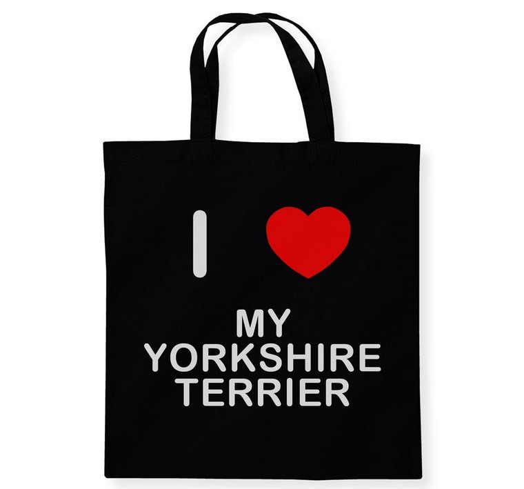 I Love My Yorkshire Terrier - Cotton Tote Bag