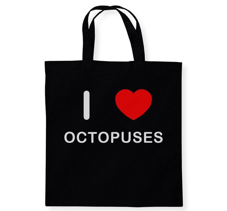 I Love Octopuses - Cotton Tote Bag