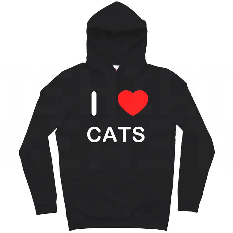 I Love Cats - Hoodie