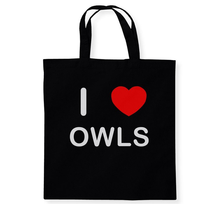 I Love Owls - Cotton Tote Bag