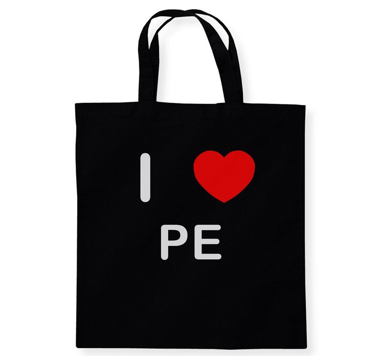 I Love PE - Cotton Tote Bag