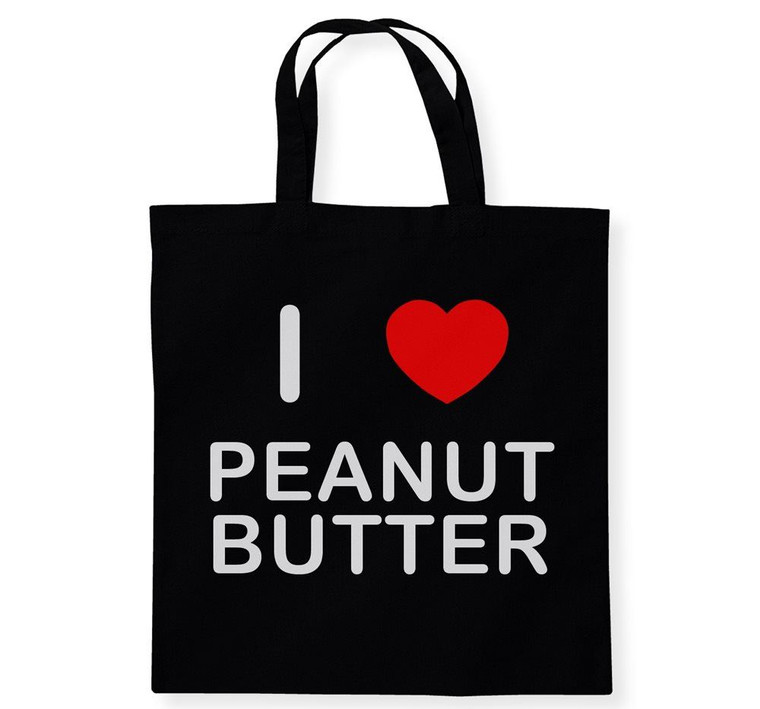 I Love Peanut Butter - Cotton Tote Bag