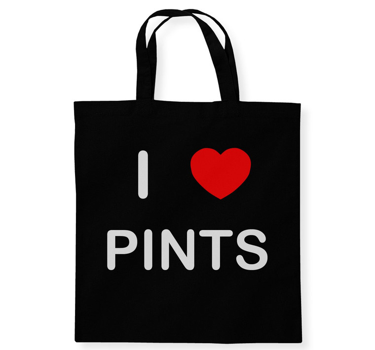 I Love Pints - Cotton Tote Bag I Love Pints - Cotton Tote Bag