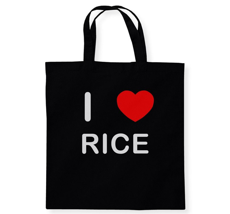 I Love Rice - Cotton Tote Bag