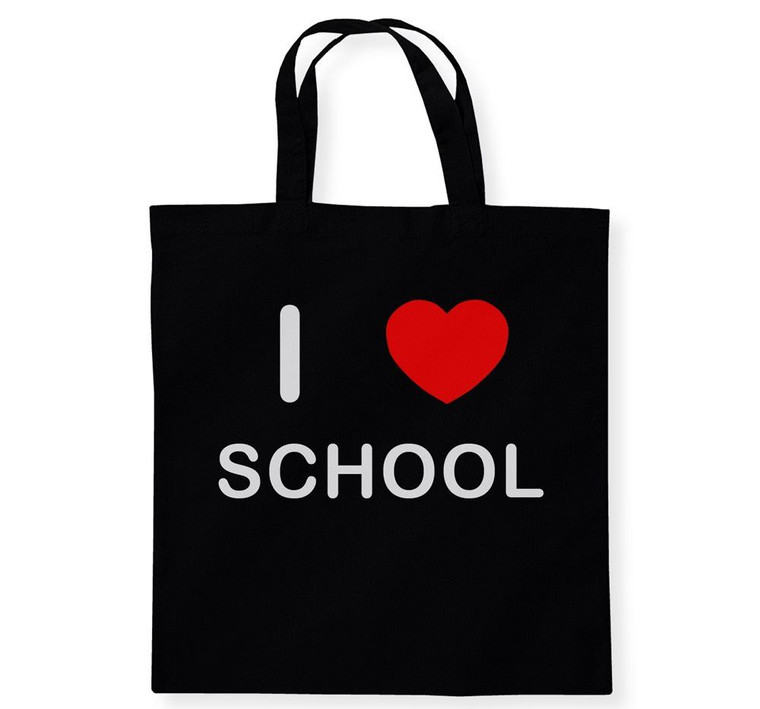 I Love School - Cotton Tote Bag